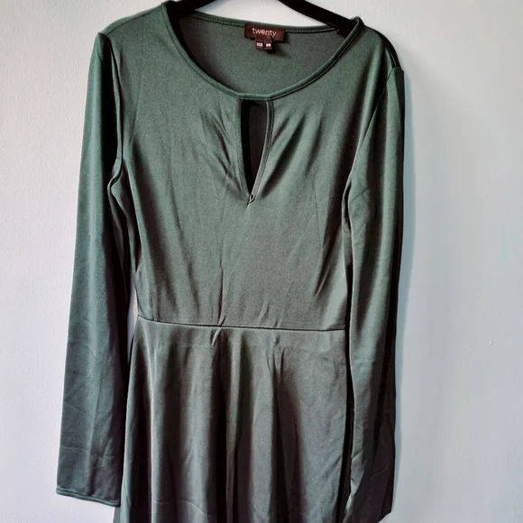 green emerald velvet dress Baltic Born Womens Ivey Smocked Short Dress | Dark Green + Silver main image 0